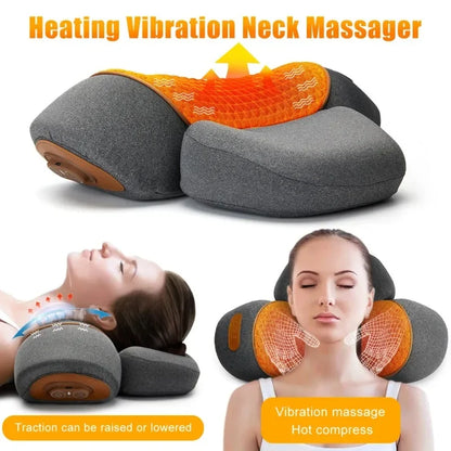 TheraWave™ Smart Heated Traction & Vibration Massage Pillow